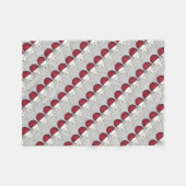 メルロカベルネレッドワイングラス飲料ワイナリー フリースブランケット (正面(横))