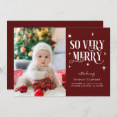 メルロトリーヴメリーィリーベビー写真 案内状 (正面/裏面)