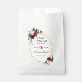 メルロネイビーブルーフローラ金ゴールドフレームありがとう フェイバーバッグ