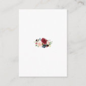 メルロネイビーブルーフローラ金ゴールドフレ結婚ームの詳細 エンクロージャーカード (裏面)