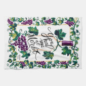 メルロパープルカスタムヴィーノで キッチンタオル (横)