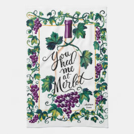 メルロパープルカスタムヴィーノで キッチンタオル