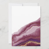 メルロモダンー金ゴールドヴィノウィーヴューブライダルシャワー 招待状 (裏面)