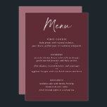 メルロモダンーBurgundy手書き結婚入力 メニュー<br><div class="desc">メルロ/ブルゴーニュ結婚/ワインのメニューモダン結婚感謝していは、カップルの写真とバックのメッセージとフロントのメルロの背景に手書き文字を備えたメニューである。メニューとギフト結婚の両方を提供する完璧な両面メニュー。</div>