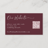 メルロモダン結婚のWebサイトカード エンクロージャーカード (正面)