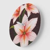 メルロラディアンスリリー ラージ壁時計 (傾斜)