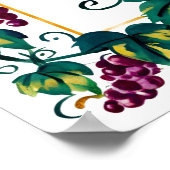 メルロレッドワイン愛好家の時に私を持っていたカスタム ポスター (角)