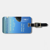 メルローのオーシャンサイドガラス ラゲッジタグ (正面横)