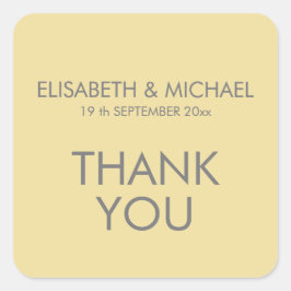 メルローイエローシンプルトレンディー スクエアシール