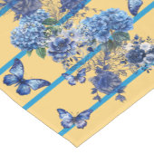 メルローイエローブルー天国バタフライメドウ ショートテーブルランナー (コーナー)