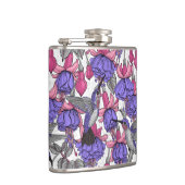 メルローズとピンクのハミングバードガーデン フラスク (右)