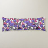 メルローズとピンクのハミングバードガーデン ボディピロー (裏面)