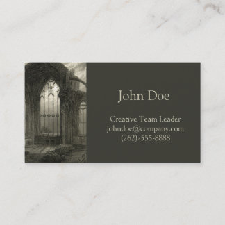 メルローズの大修道院のスコットランドの窓中世カード台なし 名刺