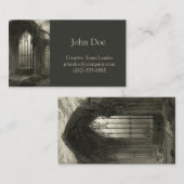 メルローズの大修道院のスコットランドの窓中世カード台なし 名刺 (正面/裏面)