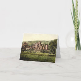 メルローズの大修道院、スコットランドのメッセージカード カード