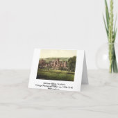 メルローズの大修道院、スコットランドのメッセージカード カード (裏面)