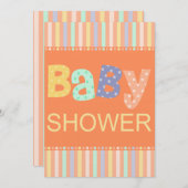 メルローズベビーシャワー招待状 招待状 (正面/裏面)