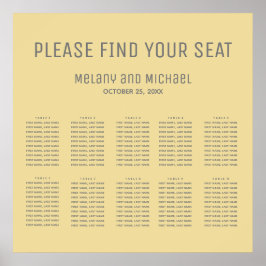 メルロー黄シンプル色トレンディーエレガント ポスター