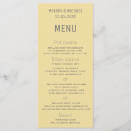 メルロー黄シンプル色トレンディーエレガント メニュー