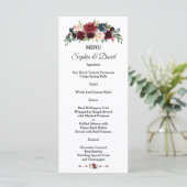 メルロ魅力的ーネイビー青フローラのメ結婚ニュー メニュー (スタンド正面)