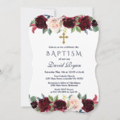 メルロ魅力的ー海軍ブルーフローラバプテスマ 招待状 (正面)