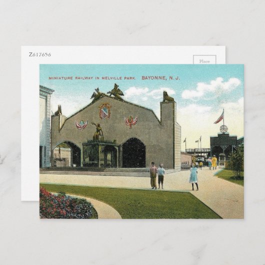メルヴィルアミューズメントパークバイヨンヌNJヴィンテージ ポストカード (正面/裏面)
