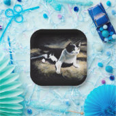 メルヴィンザキャットファインアート ペーパープレート (パーティー)