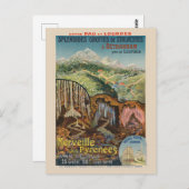 メルヴェイユデピレネズフランスヴィンテージポスター1903 ポストカード (正面/裏面)