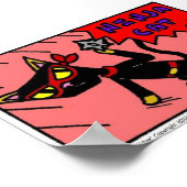 メル忍者CATプリント ポスター (角)