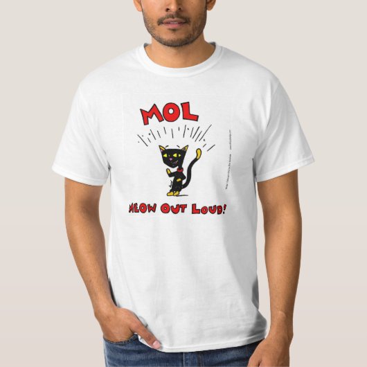 メル・モル：声を大きくして！メンズバリューTシャツ Tシャツ (正面)