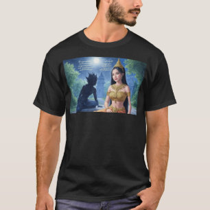 メレアは庭でラフを待っている Tシャツ