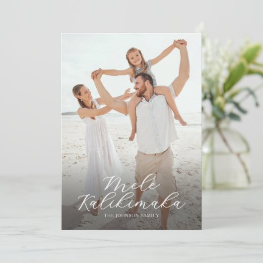 メレエレガントカリキマカ写真クリスマス シーズンカード (スタンド正面)