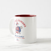 メレカスタムカリキマカサンタハワイアンクリスマス ツートーンマグカップ (正面左)