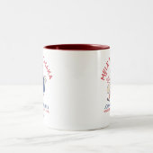 メレカスタムカリキマカサンタハワイアンクリスマス ツートーンマグカップ (中央)