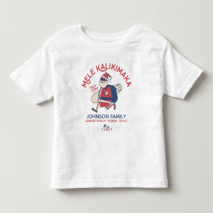 メレカスタムカリキマカサンタハワイアンクリスマス トドラーTシャツ