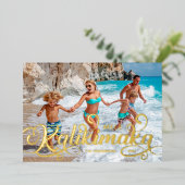 メレカリキマカのクリスマスフォト 箔シーズンカード (立ち正面)