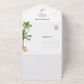 メレカリキマカのクリスマス折り畳みフォトカード オールインワン招待状 (外側)