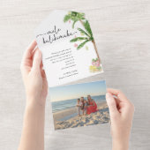 メレカリキマカのクリスマス折り畳みフォトカード オールインワン招待状 (貼ってはがせる)