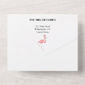 メレカリキマカのクリスマス折り畳みフォトカード オールインワン招待状 (裏面)