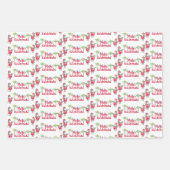 メレカリキマカアンドハワイアンサンタスラッピング紙 ラッピングペーパーシート (正面3)