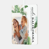 メレカリキマカアーチ写真クリスマス メタルオーナメント (正面左)