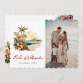 メレカリキマカウォーター色ビーチフローラ写真 シーズンカード (正面/裏面)