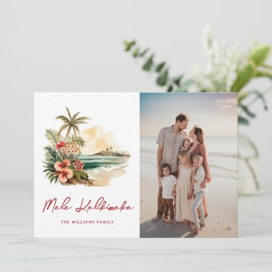 メレカリキマカウォーター色ビーチフローラ写真 シーズンカード (スタンド正面)