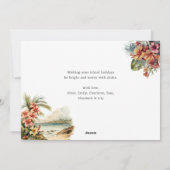 メレカリキマカウォーター色ビーチフローラ写真 シーズンカード (裏面)