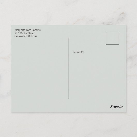 メレカリキマカエレガントハワイアンクリスマスパーム ポストカード (裏面)