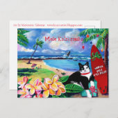 メレカリキマカキャットアットポイプビーチはがき ポストカード (正面/裏面)