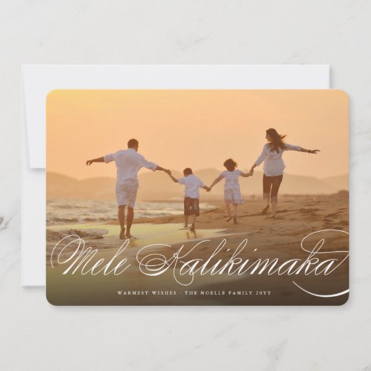 メレカリキマカクラシック台本クリスマスフォト シーズンカード (正面)