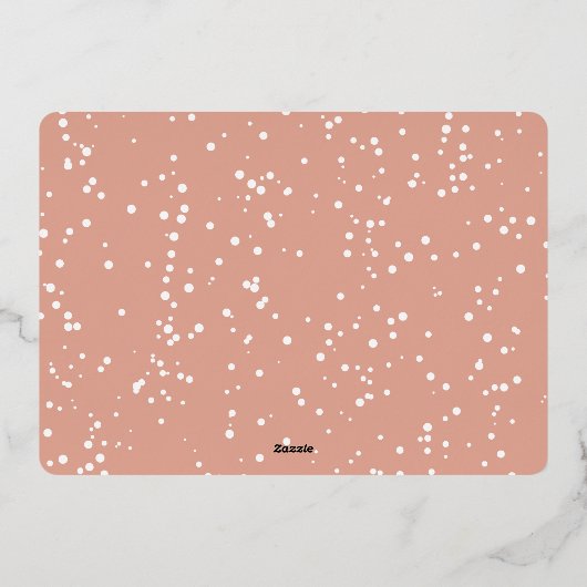 メレカリキマカクリスマスツリーブラシスクリプト写真 箔シーズンカード (裏面)