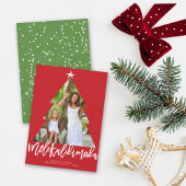 メレカリキマカクリスマスツリー切り出し赤写真 シーズンカード