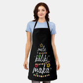 メレカリキマカクリスマスハワイアンアパレル エプロン (着用した状態)